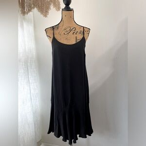 MODERN VINTAGE black slip style dress size Medium